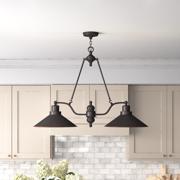 Kitchen island online 2 pendant lights